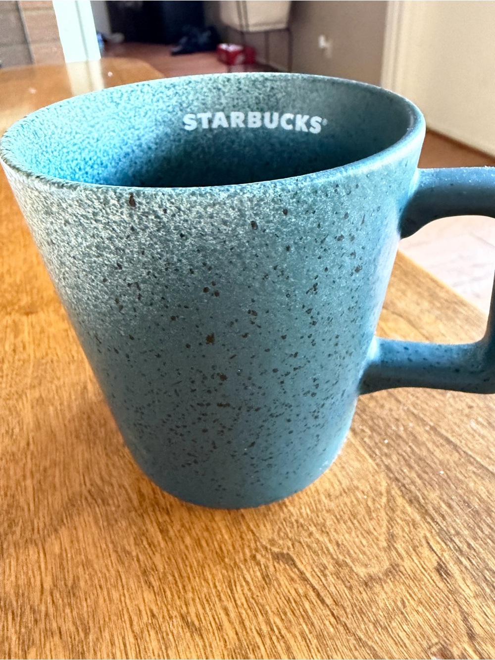Starbucks Teal Speckled Ceramic Mug